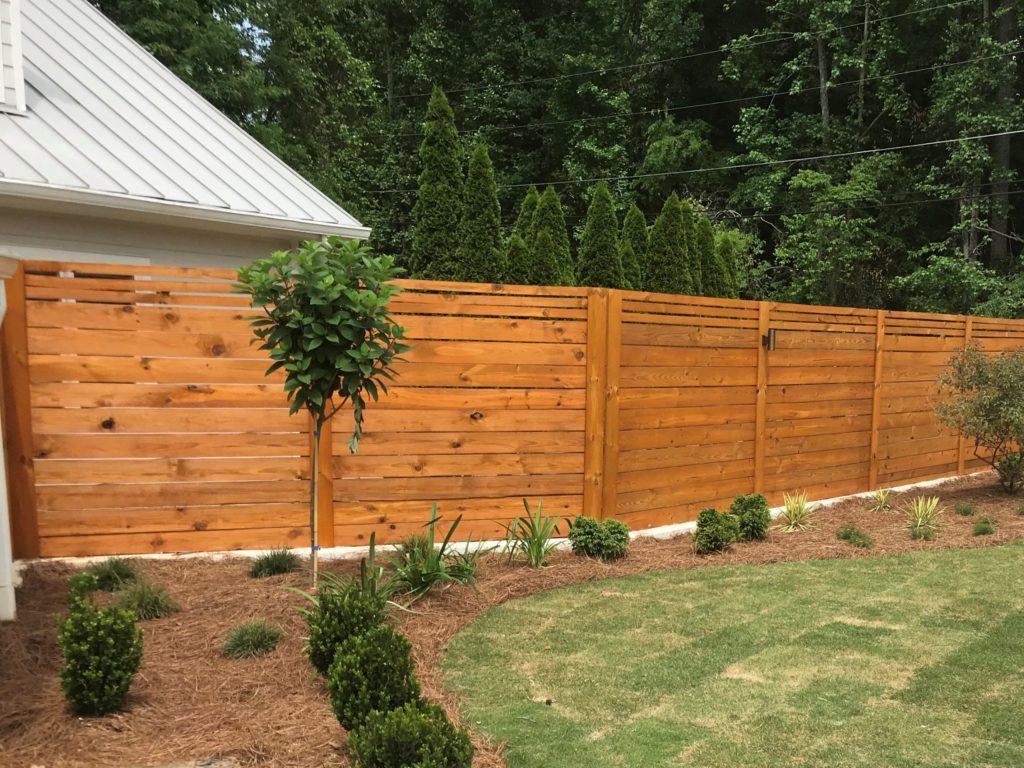 Best Backyard Fence on Sloped Yard - Wood backyard fence