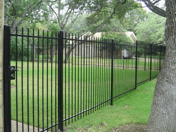 Best Backyard Fence on Sloped Yard - Iron backyard fence