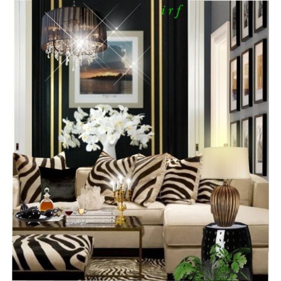 15 Black And Gold Bedroom Ideas - Gold And Black Animal Print Decor