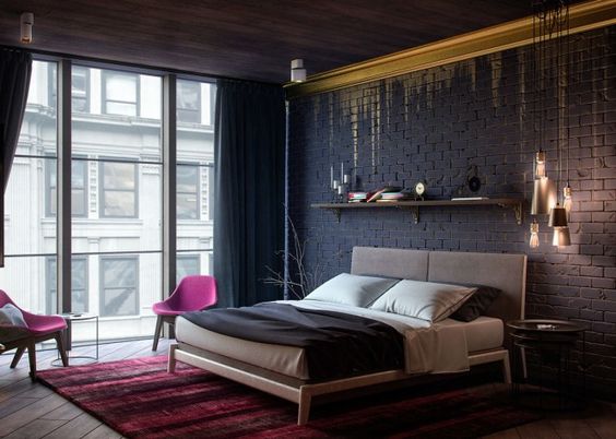 15 Black And Gold Bedroom Ideas - Industrial Gold And Black Bedroom