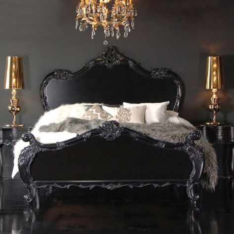 15 Black And Gold Bedroom Ideas - Black And Gold French Country Decor