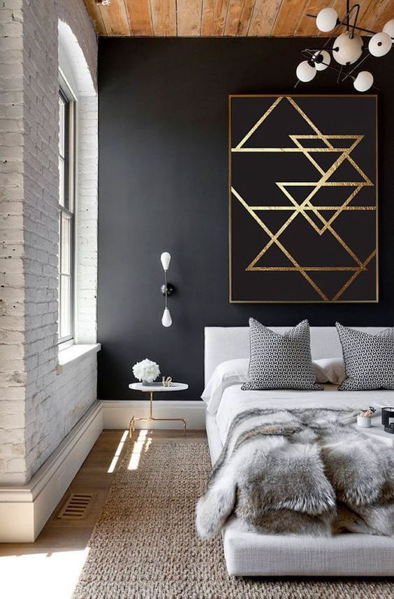 15 Black And Gold Bedroom Ideas - Minimalist Black And Gold Bedroom