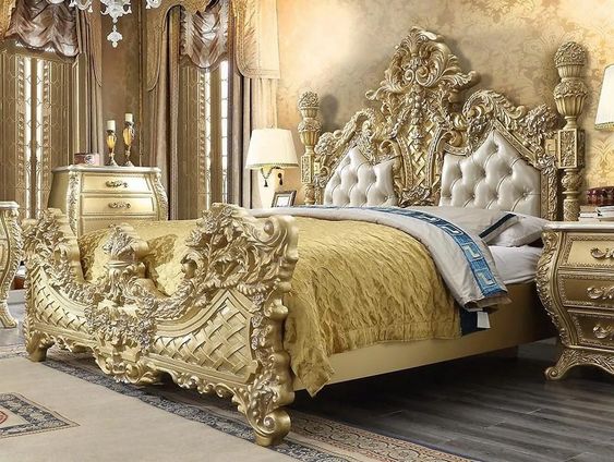 15 Black And Gold Bedroom Ideas - Antique Gold And Black Decor