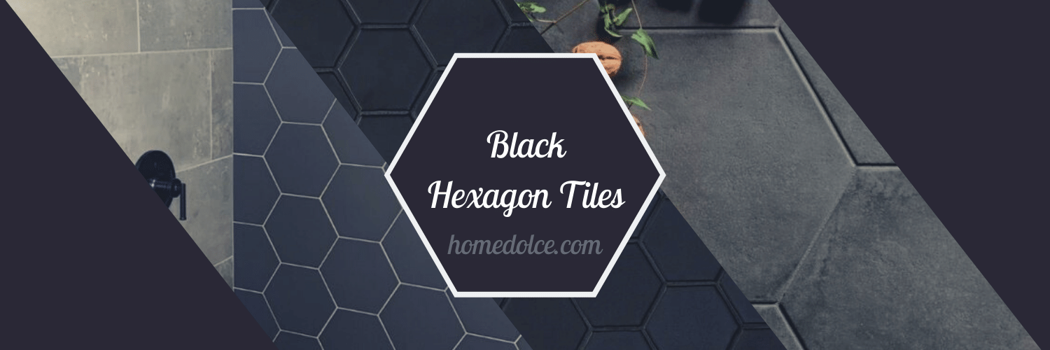 black-hexagon-shower-tile